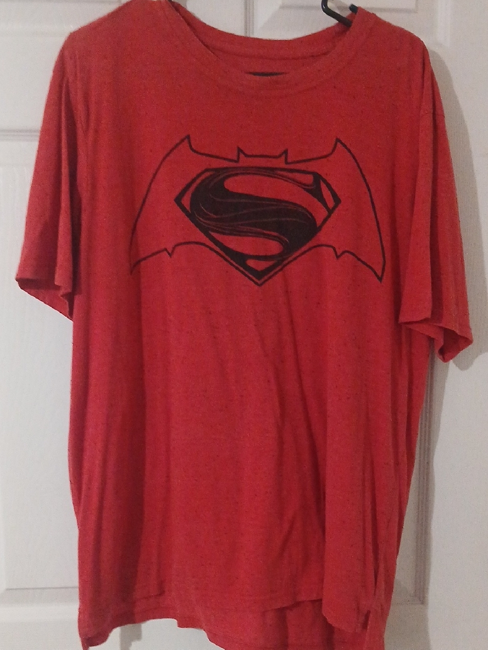 Red Superman Logo Short Sleeve Men's T-Shirt